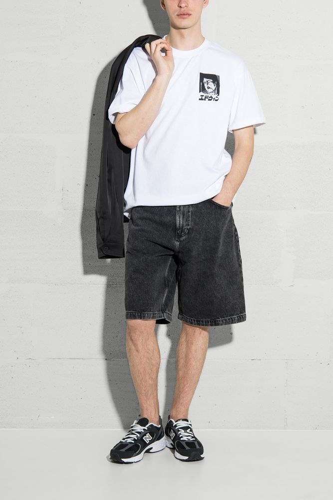 Шорти Worker Short Pembroke Black Denim 13.56oz Black matt wash