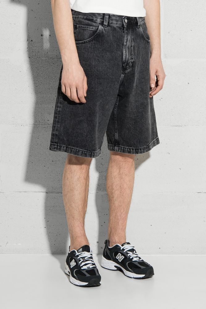 Шорти Worker Short Pembroke Black Denim 13.56oz Black matt wash