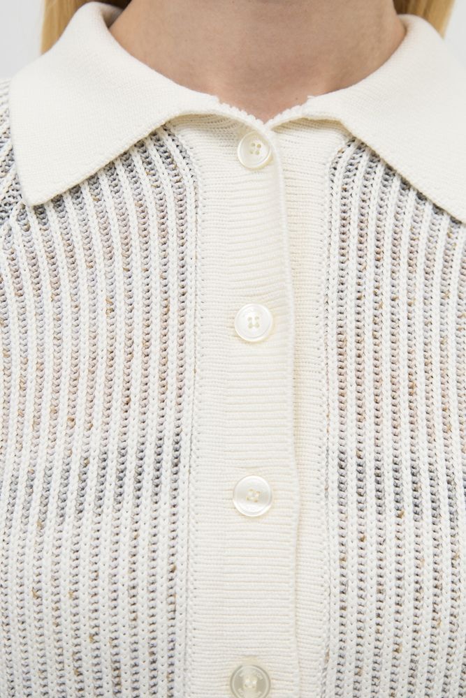 Поло с длинным рукавом COTTON VISCOSE