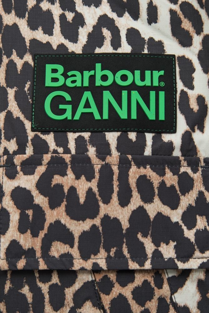 BARBOUR x GANNI Пальто LEOPARD WATERPROOF