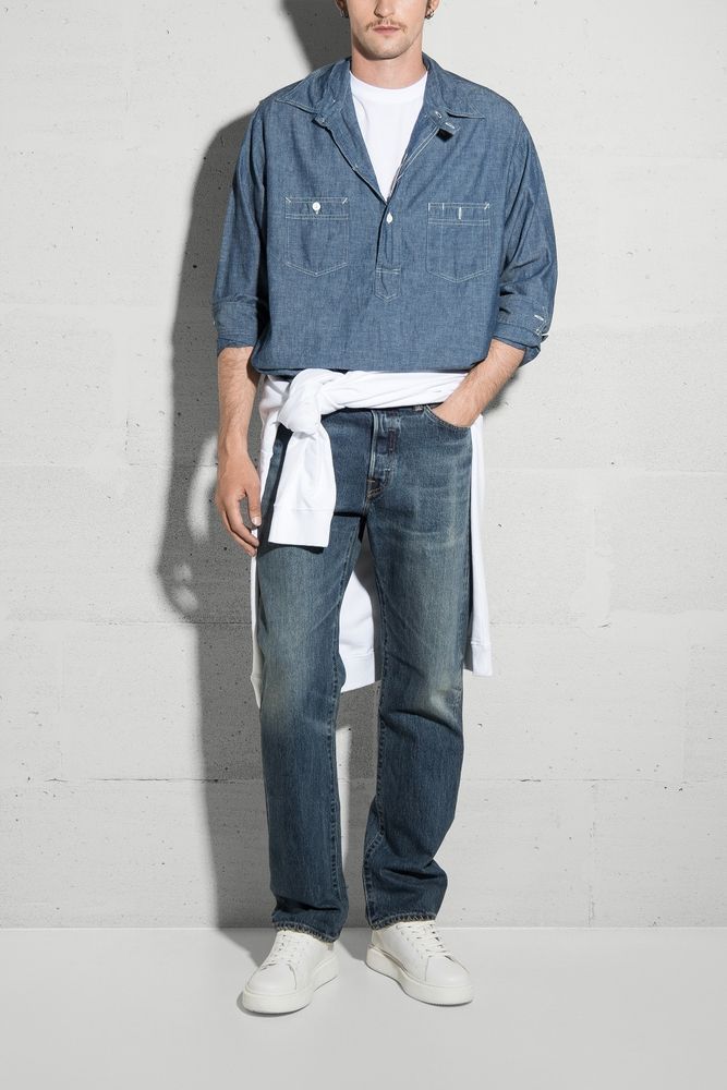 Джинси Recycle Denim Red Selvage 14oz Blue mid dark used
