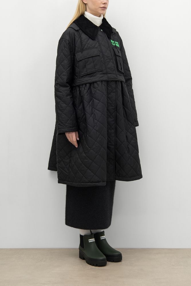 BARBOUR x GANNI Пальто PEPLUM