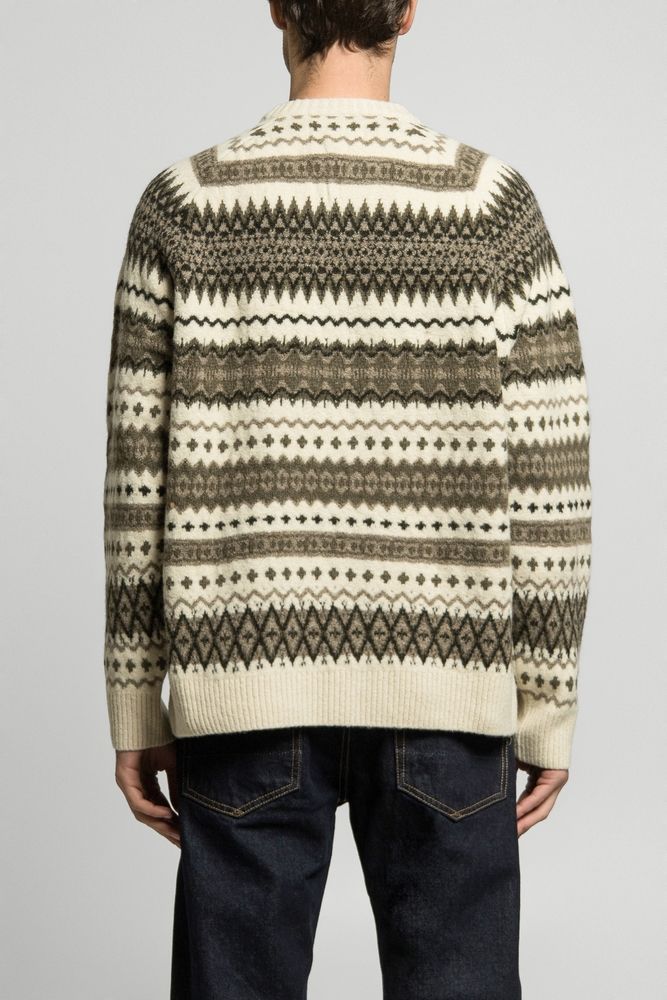 Светр HASE BRUSHED FAIR ISLE CREW NECK