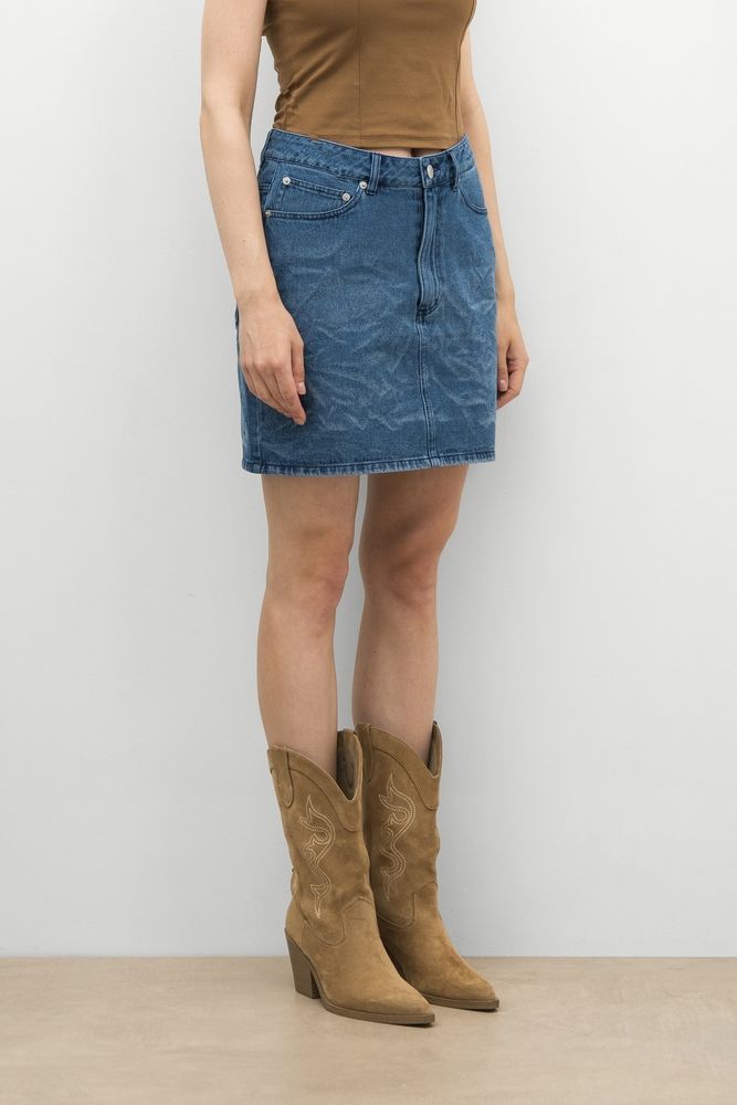 Юбка TRINITY WRINKLE DENIM